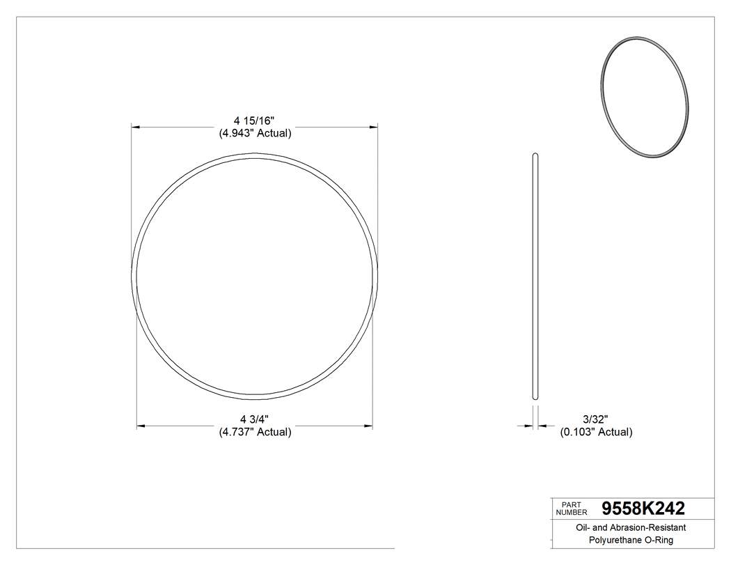 Technical drawing - 9558K242